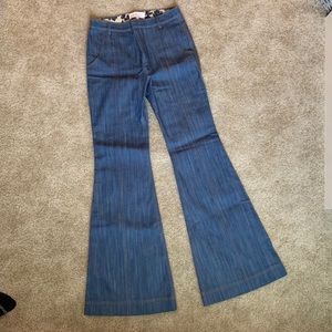 Derek Lam 10 Crosby bellbottom jeans.